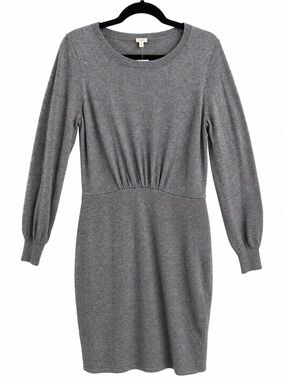 NWT J.Crew Merino Wool Blend Sweater Dress – Gray – Size M